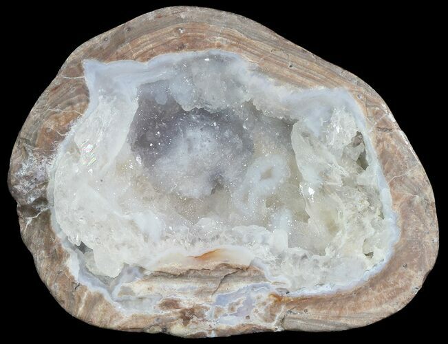 Crystal Filled Dugway Geode (Polished Half) #67481